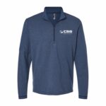Collegiate Navy Melange - White Sew