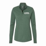 Green Oxide Melange - White Sew