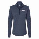 Collegiate Navy Melange - White Sew