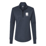 Collegiate Navy Melange - White Sew