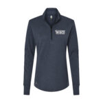Collegiate Navy Melange - White Sew