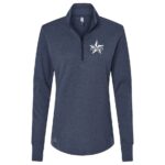 Collegiate Navy Melange - White Sew