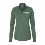 Green Oxide Melange - White Sew