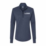 Collegiate Navy Melange - White Sew