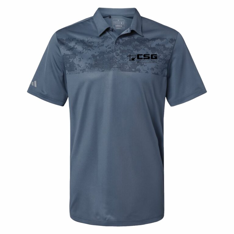 CSG | Adidas | Men's Camo Chest Print Polo