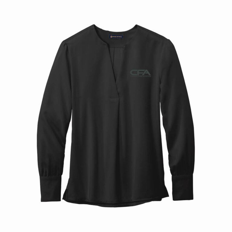 Brooks Brothers | Women’s Open-Neck Satin Blouse