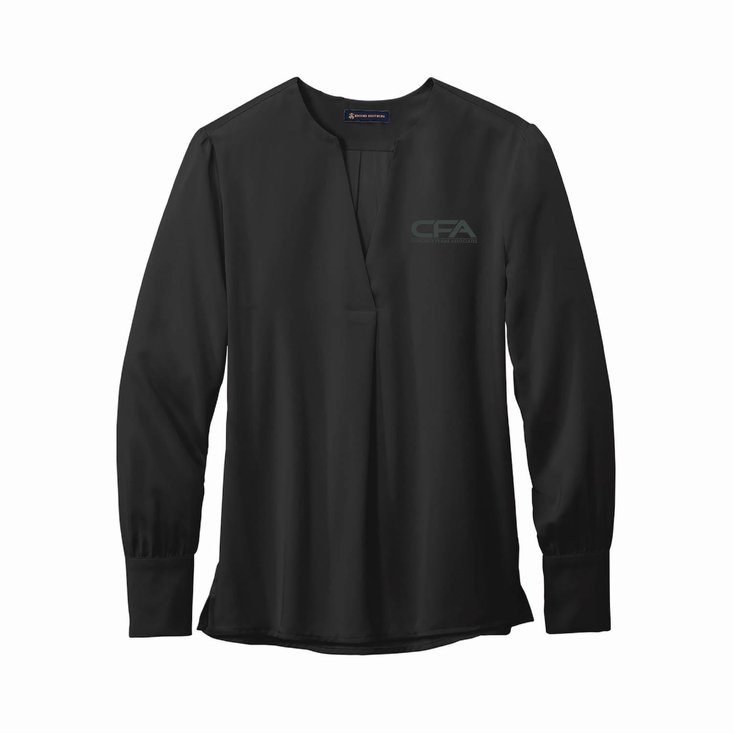 Brooks Brothers | Women’s Open-Neck Satin Blouse