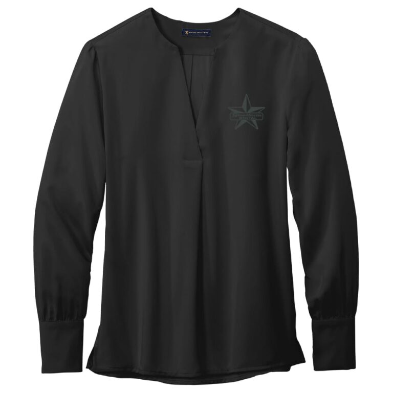 Brooks Brothers | Women’s Open-Neck Satin Blouse