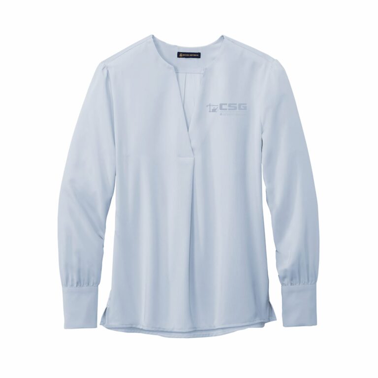 CSG | Brooks Brothers | Women’s Open-Neck Satin Blouse