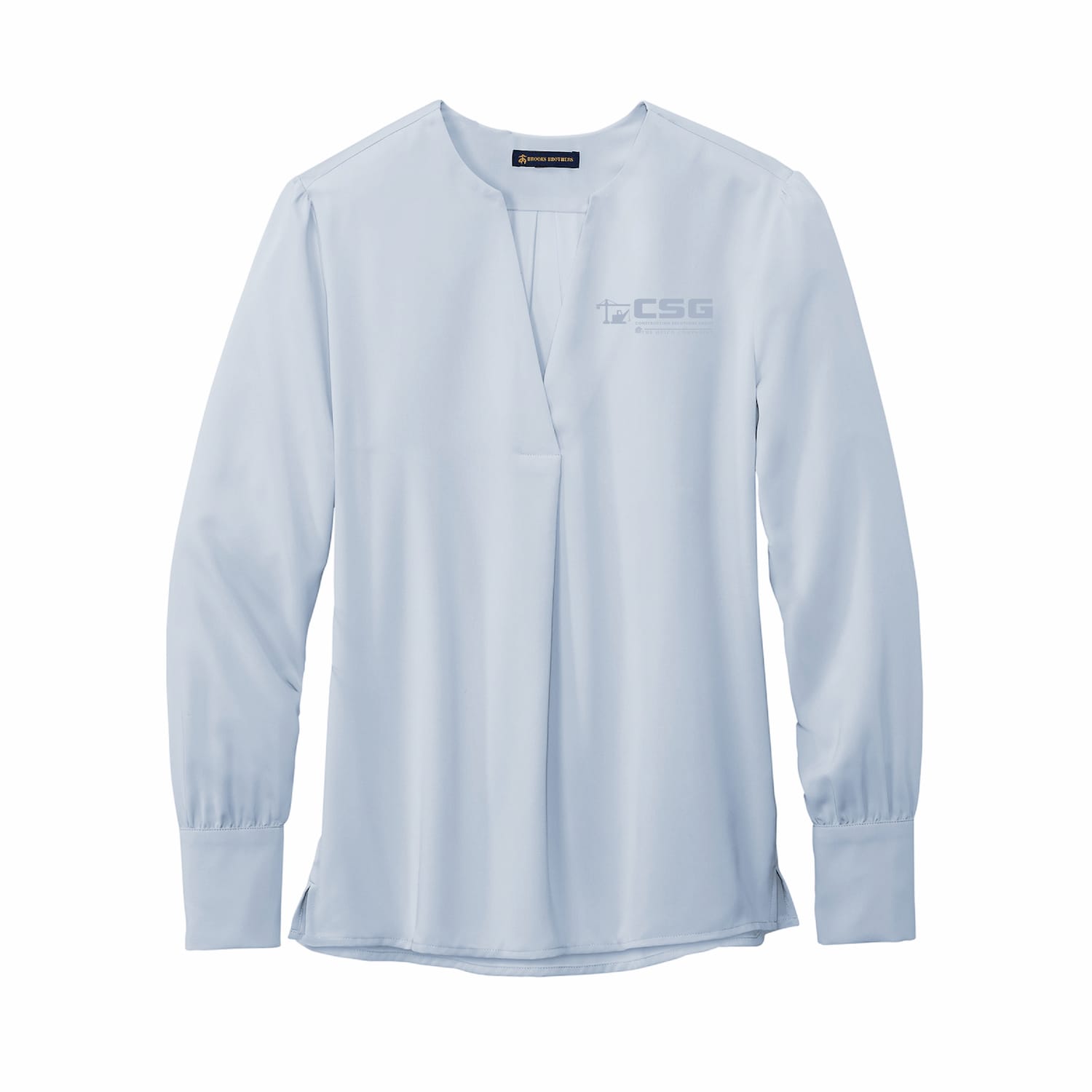 CSG | Brooks Brothers | Women’s Open-Neck Satin Blouse