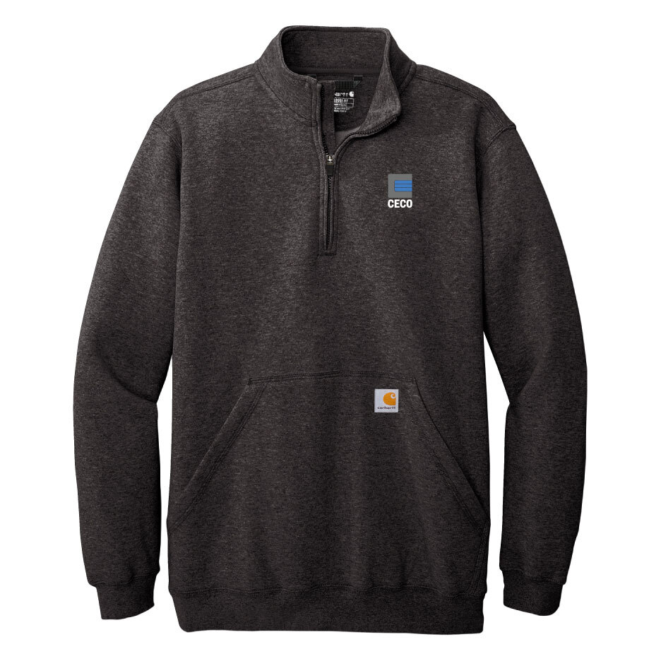 Ceco | Carhartt | Men's Midweight 1/4-Zip Mock Neck Sweatshirt