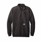 Carbon Heather - Black Sew